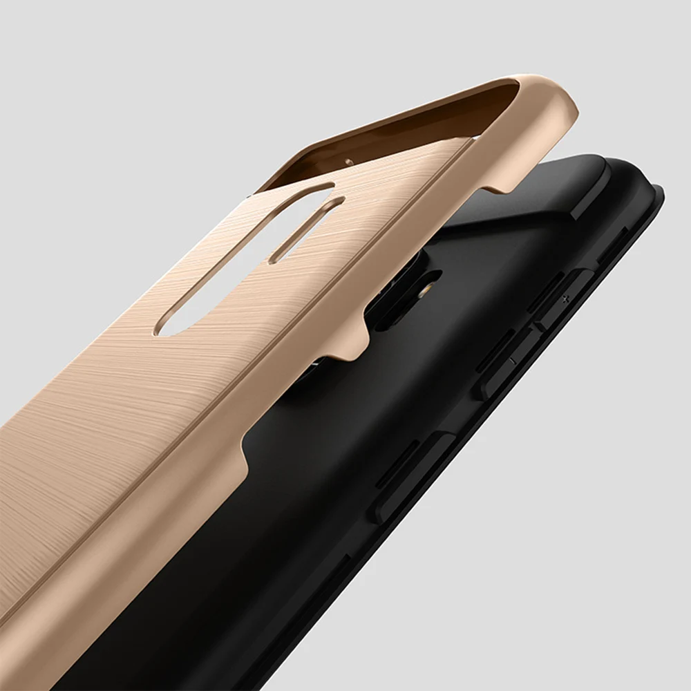 Чехол 2 в 1 для Samsung Galaxy A8 2018 гибридный армированный чехол с кисточкой