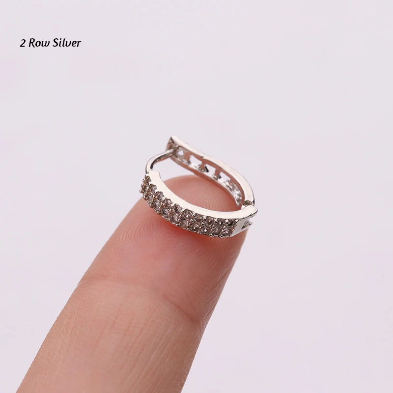 Новое поступление 1 шт. 6 мм/8 мм/10 мм Cz huggie hoop серьги, Надеваемые На ушной хрящ украшение для козелка Daith Conch Rook Snug украшения для ушного пирсинга