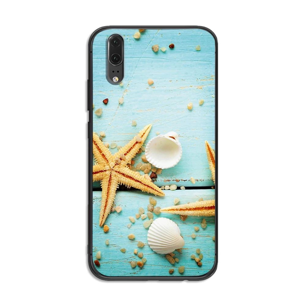 Летний Пляжный мягкий чехол для телефона huawei Honor 6A 7A 3GB Pro 7X 8X 8C 10 Lite Note на заднюю