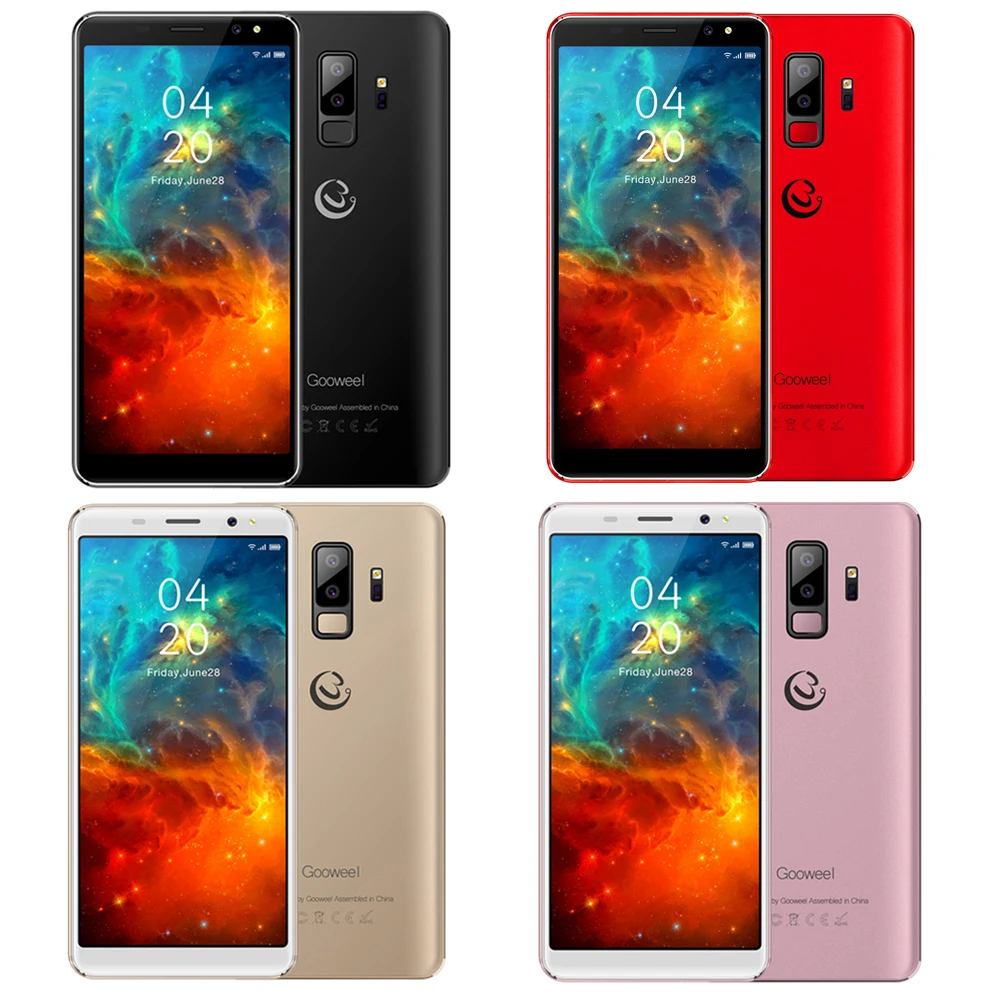 Gooweel S9 5 72 '✘:9 Дисплей Quad core Смартфон Face ID двойной сзади Камера мобильного