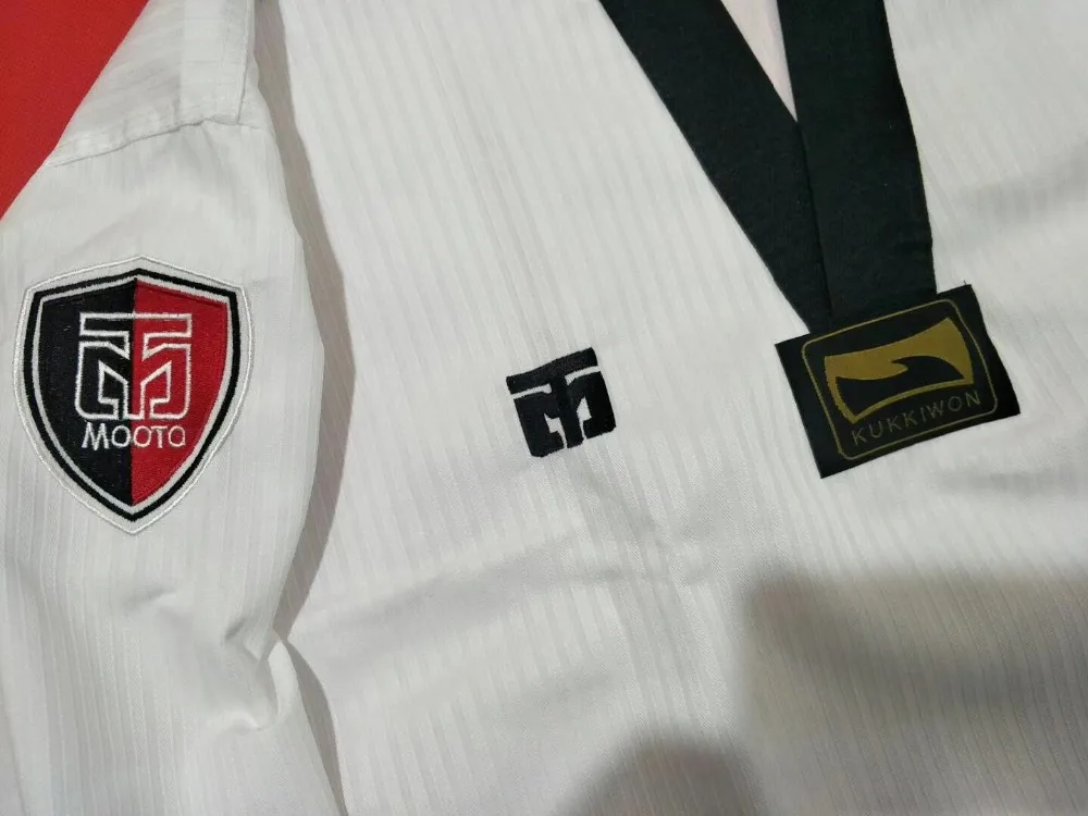 Mooto Тренеры тхэквондо добокс Kukkiwon взрослые Униформа учителя dodoboks стандарт