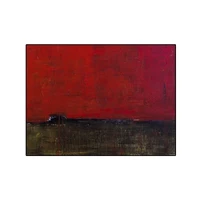 handmade high quality abstract oil painting red and brown color canvas painting decor oil painting art work for home decor