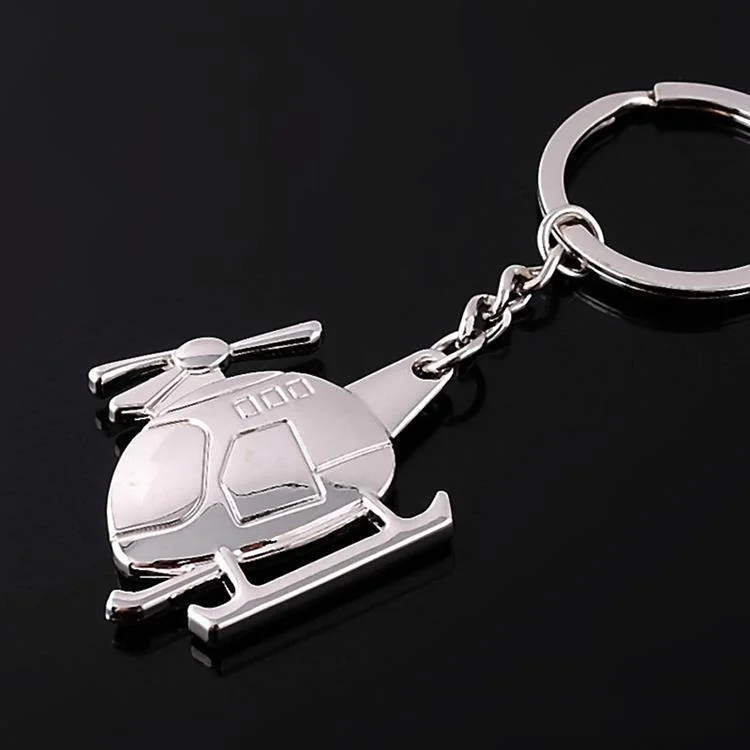 

DHL free shipping creative helicopter keychain metal key chain zinc alloy unisex aircraft key ring 200pcs wen5863
