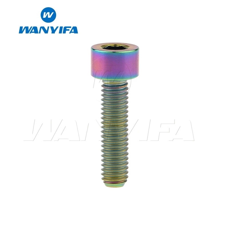 Wanyifa M5x10 12, 16, 18, 20, 25 30 35, 40 45 50 55 60 мм шестигранный ключ клеймо Винт С Титановым болтом для Велосипедный вынос руля велосипеда части