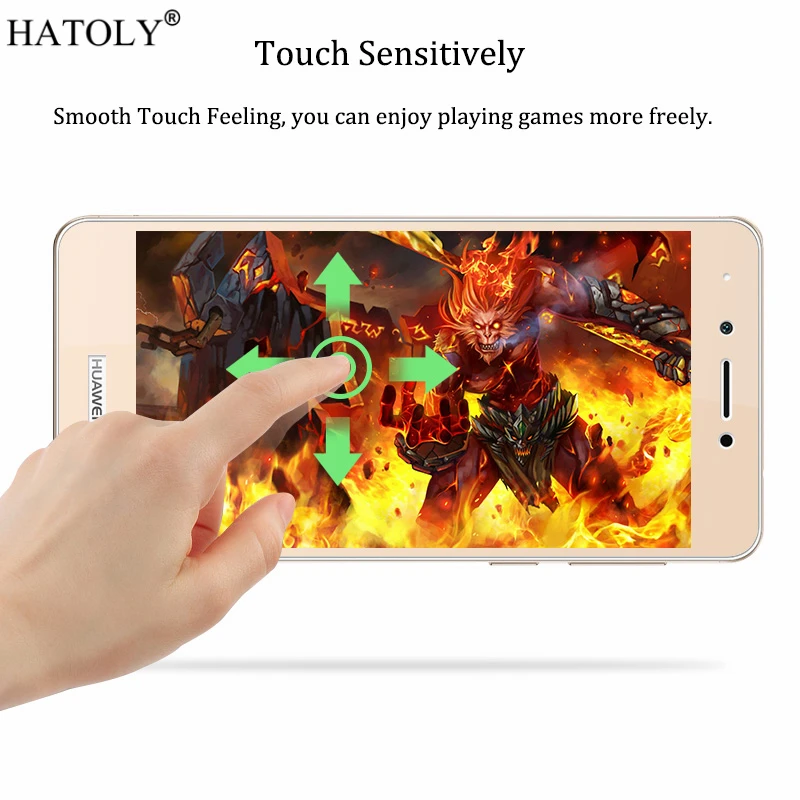 Закаленное стекло HATOLY для Huawei Honor 6C пленка защиты экрана полное покрытие 3D