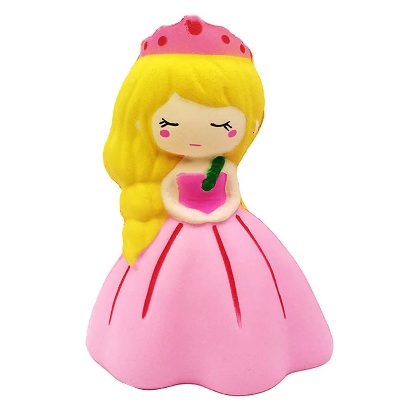 princess-c Jumbo Smiley Rainbow Squishy медленно поднимающийся имитационный хлеб торт ароматическая забавная игрушка для снятия стресса для детей детская игрушка - Цвет: princess-c