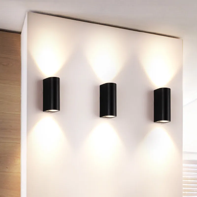 

Dual-Head/Single-Head 10W Outdoor LED Wall Light Interior Decoration Living Room Bedside Night Lamps Warm Cool White