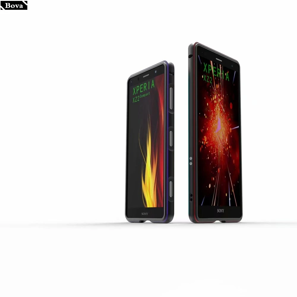 Ультратонкий алюминиевый бампер для Sony XZ2 Luxury Deluxe чехол Xperia Premium / Compact + 2 пленки (1