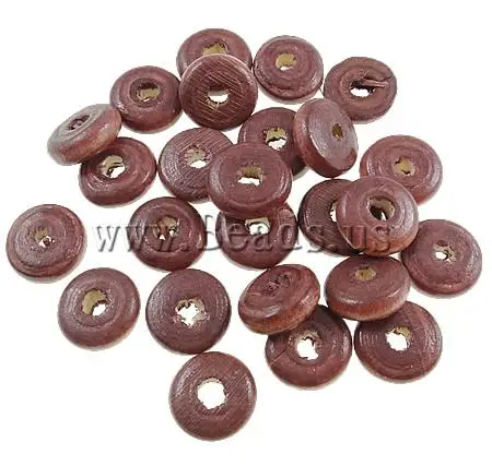 Free shipping!!!Wood Beads Designer Jewelry 2013 Heishi red coffee color 10x4mm Hole:Approx 3mm Approx 2500PCs/Bag | Украшения и