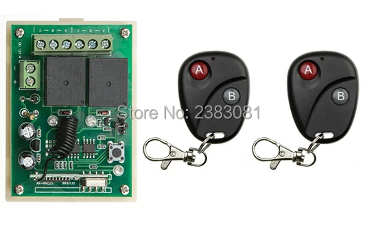 

Система беспроводного дистанционного управления teleswitch, 12 В постоянного тока, 2 канала, RF, передатчик и 1 приемник, универсальные ворота, дистанционное управление/радиоприемник