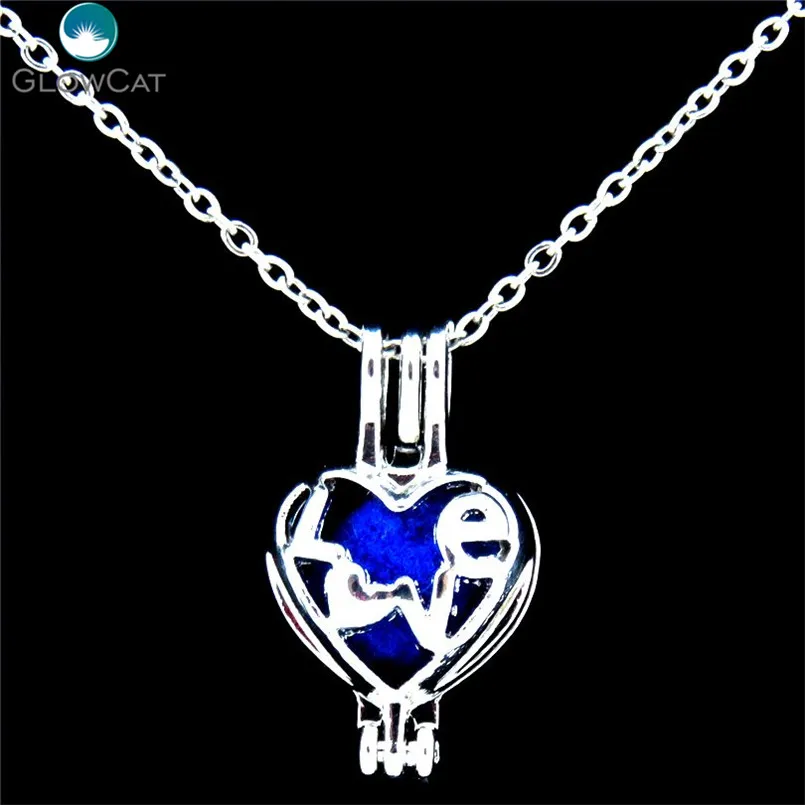 K302 женский серебряный медальон в виде устриц клетка с надписью Love сердечком