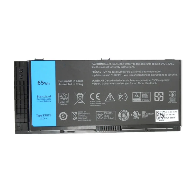 7XINbox 11 1 V 65wh оригинальный FV993 PG6RC R7PND T3NT1 Аккумулятор для ноутбука Dell Precision M6600 M6700 M4600