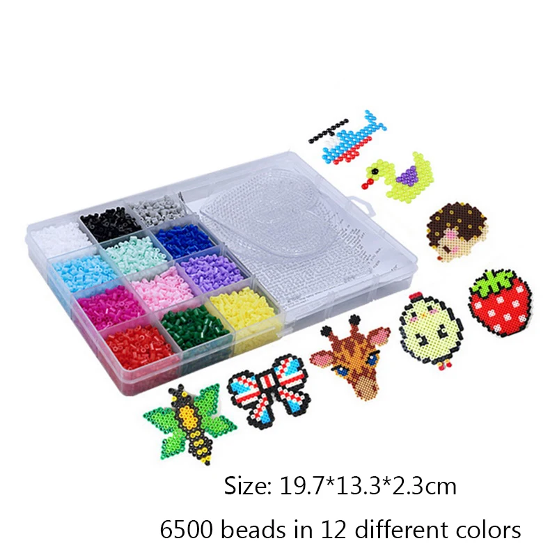 2.6mm 12color DIY волшебные бусины формы в виде животного ручной работы 3D Головоломка Детские Обучающие шарики игрушки для детей восполняющие шарики - Цвет: 2.6mm 12color