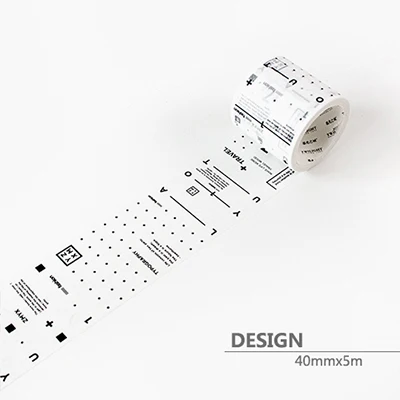 3-6 см* 5 м Новая Винтажная газетная Студенческая васи лента DIY Украшение скрапбукинг планировщик маскирующая лента клейкая лента этикетка наклейка - Цвет: 04
