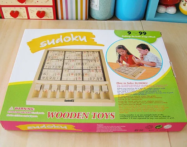 Sudoku Пазлы игра игрушка детская умная тренировка инструмент деревянный и