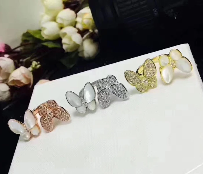 Дизайнерское модное 925 пробы Серебряное ювелирное изделие 3а вечерние кольца с