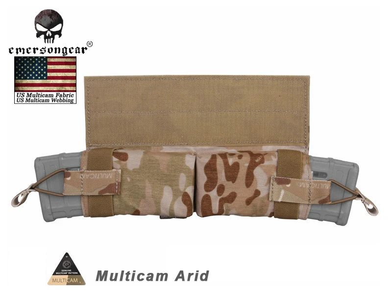 Multicam Arid Emerson Шестерни боковая Выдвижная подсумок M4 Molle тактический магнитный крюк и петля с Шестерни EM9044 Мультикам цвет black Coyote коричневый - Цвет: Multicam Arid