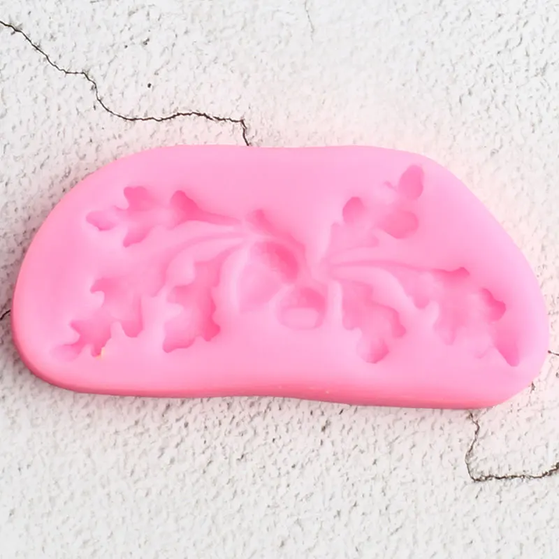 Силиконовая форма в виде листьев из дуба желудь кекс Топпер помадка формы