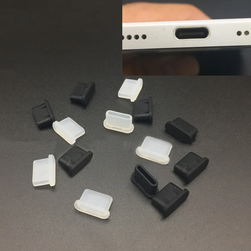 6 шт. чехол для кабеля USB Type-c пылезащитная заглушка типа C покрытие зарядного