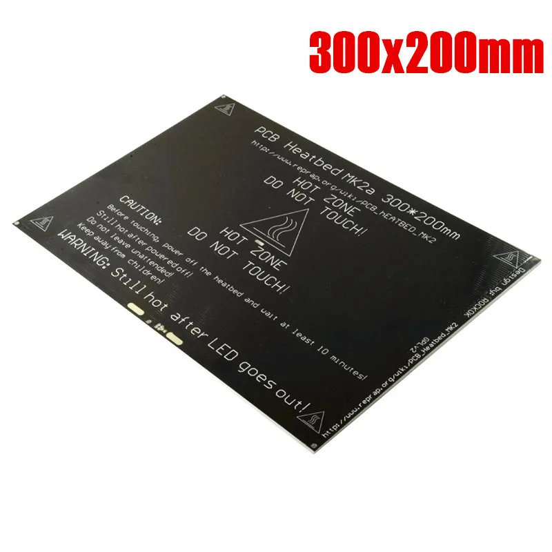 Алюминиевая Подогреваемая платформа MK2A 300x200 мм PCB 12V180W для Prusa i3 или другого