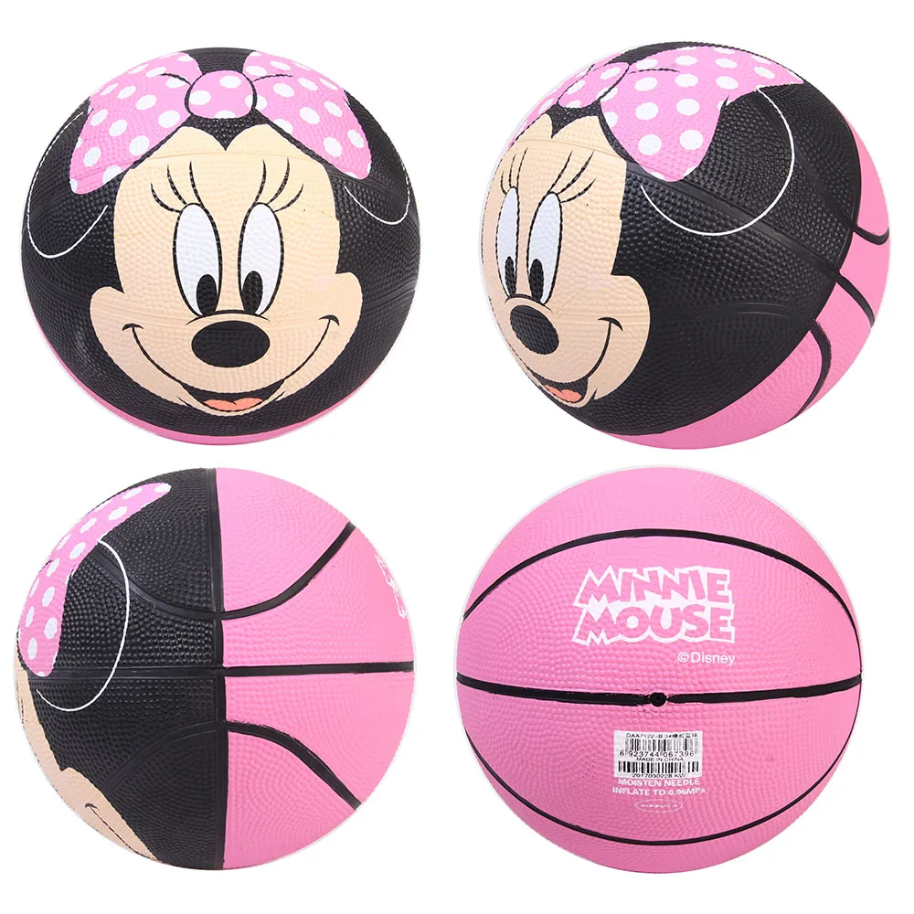 Дисней Микки Минни Маус Размер 3 резиновый Баскетбол для мальчиков и девочек 18 см