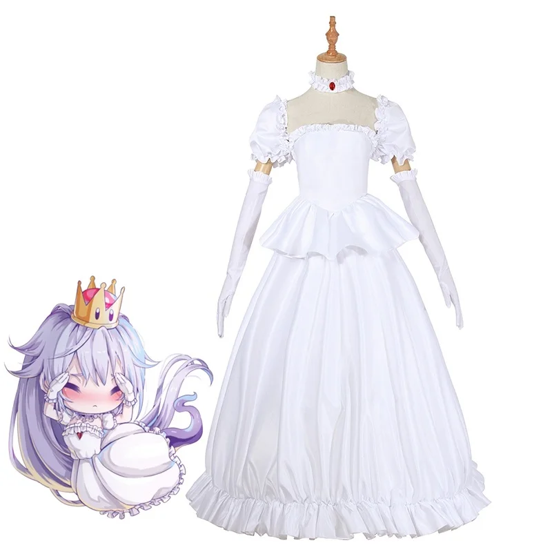 2019 Boosette Косплей Костюм боузетт косплей принцесса Купа белый костюм женское