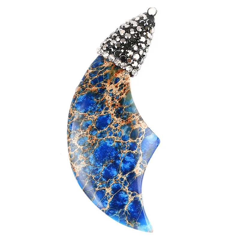 Ретро полудрагоценный камень старинный нож викинга морской осадочный ожерелье