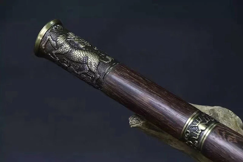Home Decoration Chinese Kangxi Samurai Sword Handmade Damascus Folded Steel Full Tang Blade Functional Real Sword very Sharp