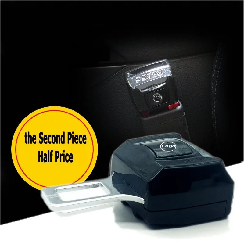 

1 PCS Car Logo Seat Belt Extension Extender Safety Buckle Clip Padding for kia/ford lexus renault audi subaru citroen toyota