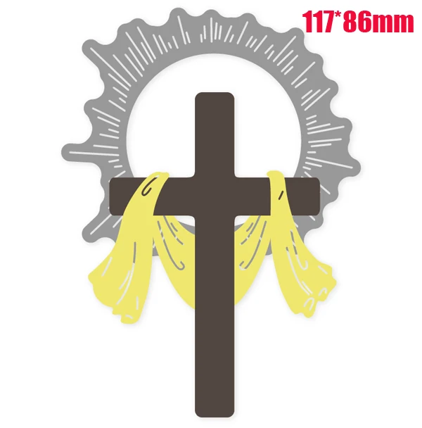 Религиозная молитва мальчик крест элемент металла резки штампы Скрапбукинг для