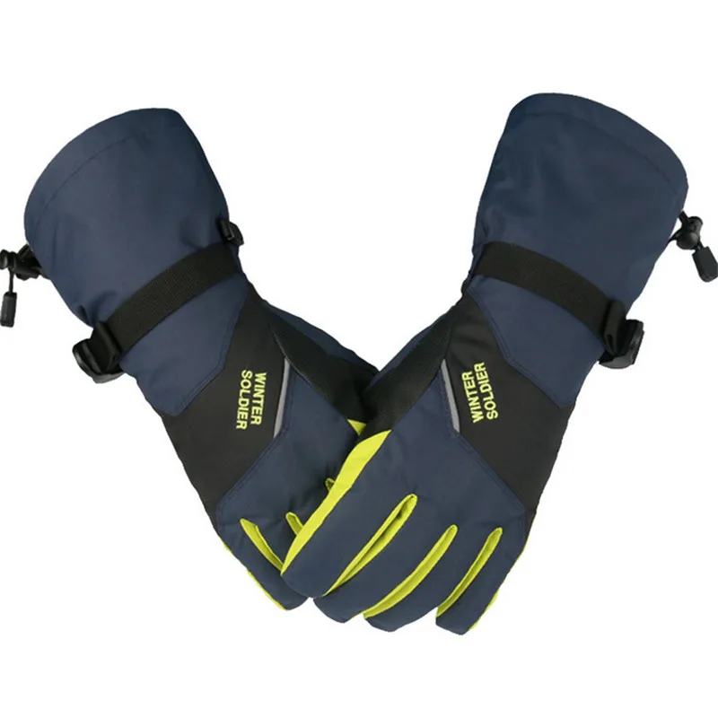 Ski Gloves Winter Hiking Men And Women Windproof Cold Waterproof Warm Outdoor Riding | Спорт и развлечения