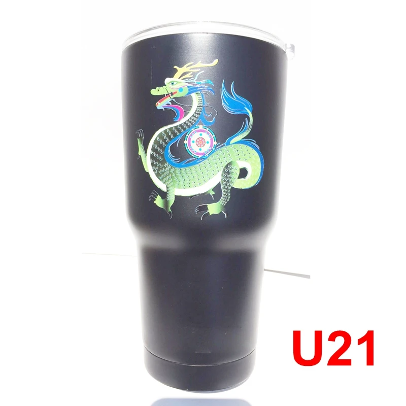 U21 50 шт. Единорог бутылка из нержавеющей стали с двойными стенками Вакуумная чашка-термос с Защита от проливов крышка 16 унций 20 унций 22 унций 30 унций 32 унций - Цвет: U21