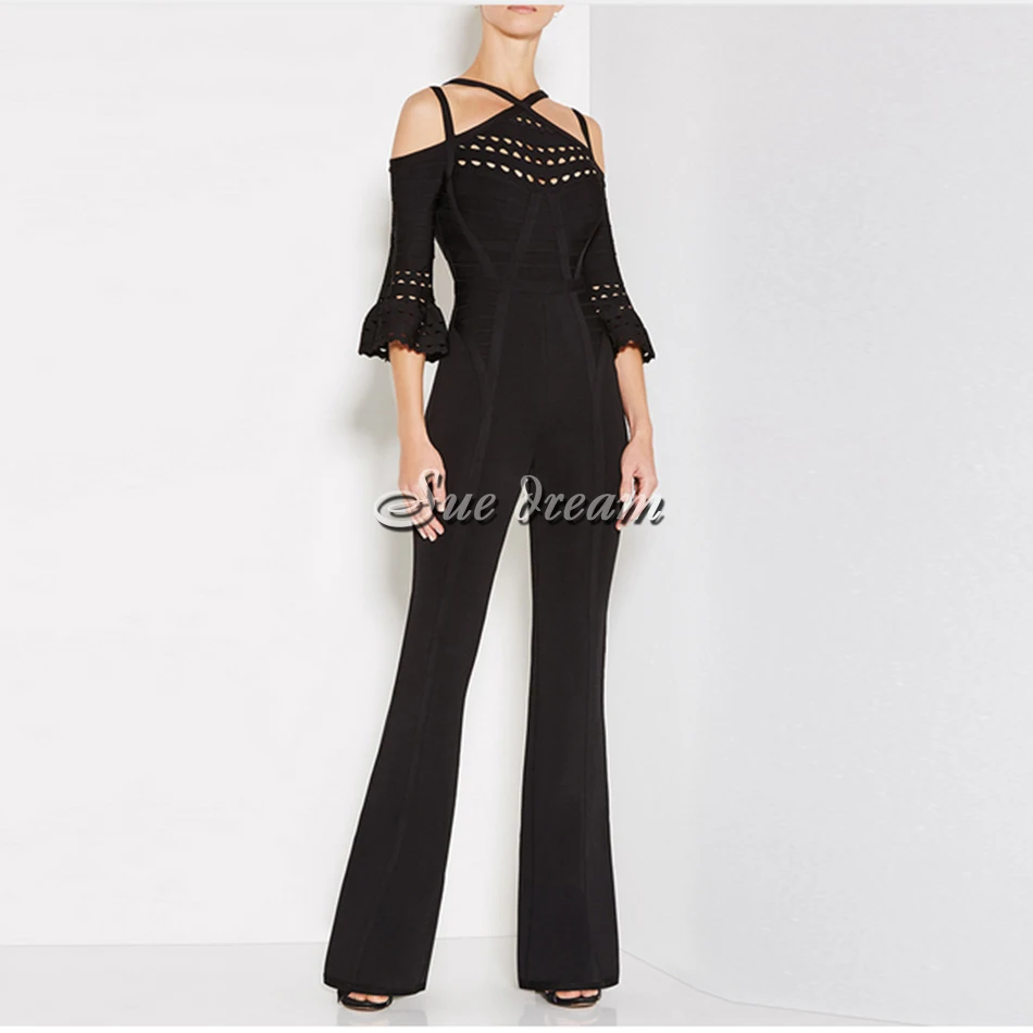 Женский Облегающий комбинезон без бретелек элегантные черные и темно синие