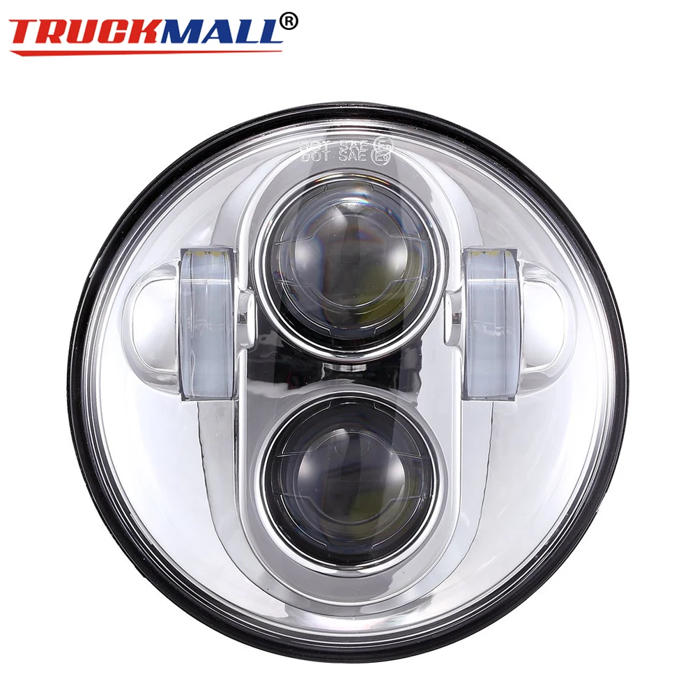 12 V DC 5 75 &quotHID светодиодные фары дальнего/ближнего света 3/4&quot передние для дюймов