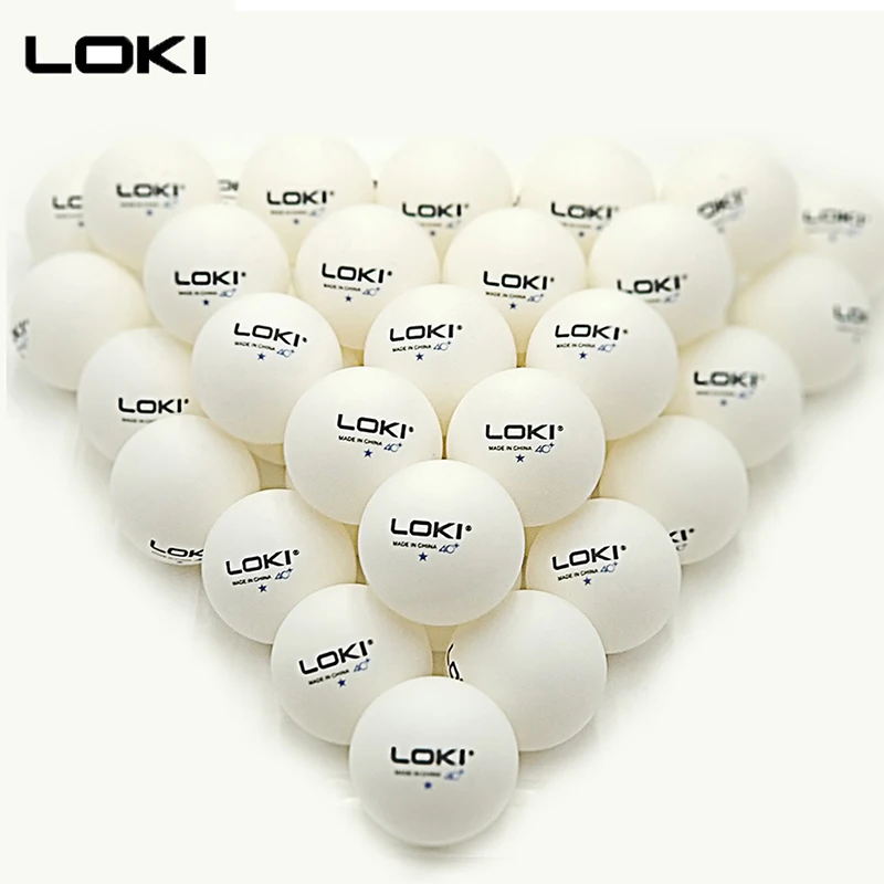 Мячи для настольного тенниса LOKI АБС-пластик 100 шт./упак. 1 звезда 40 + мм новый