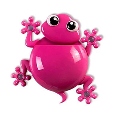 Red Животная присоска Gecko настенная подставка для зубных щеток всасывающая зубная щетка держатель крюк домашние устройства для украшения ванной комнаты аксессуары наборы - Цвет: Red
