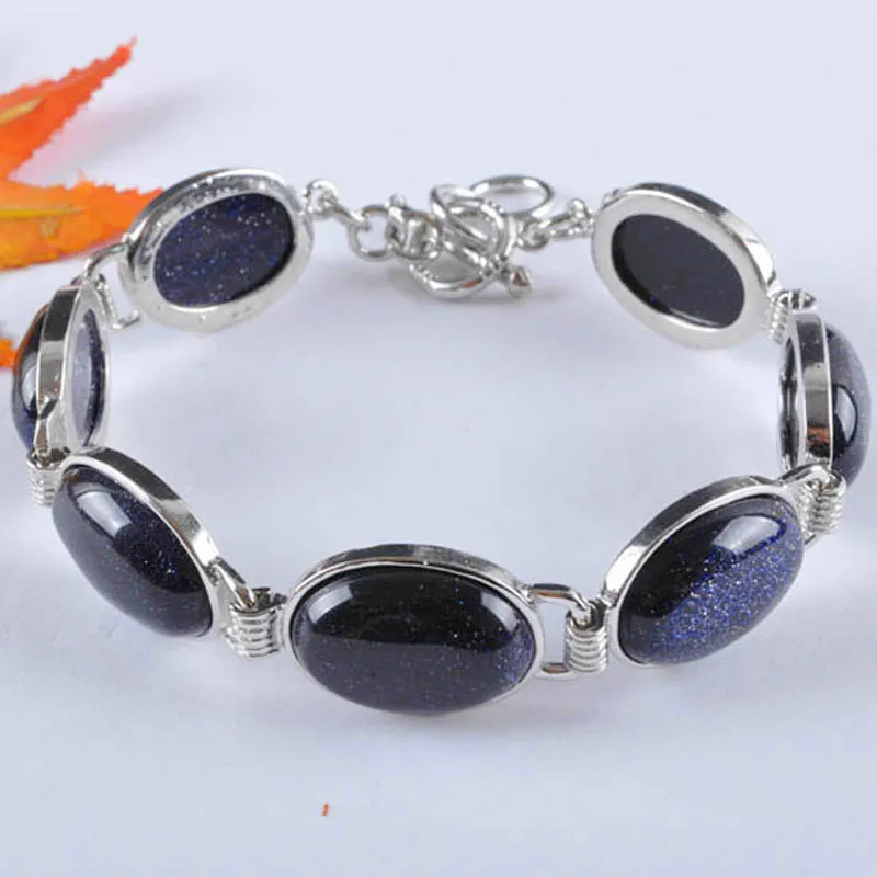 Браслет с синими золотыми бусинами браслет ювелирные изделия для женщин подарок