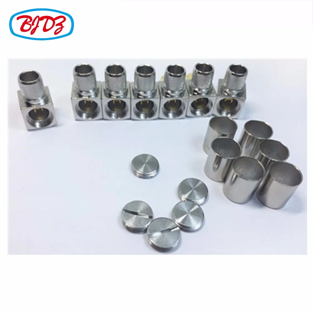 Бесплатная доставка 10 шт RPSMA Мужской правый угол обжимной разъем для кабеля