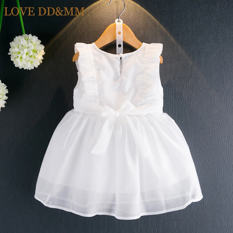Платье для девочек LOVE DD &amp MM модное Милое трикотажное платье без рукавов на лето