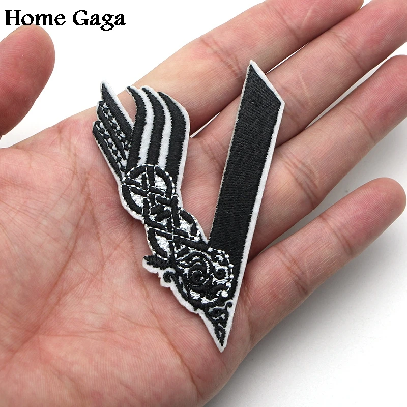 D0345 Homegaga вышитые Мультяшные нашивки викингов популярные с утюгом для шляпы сумки