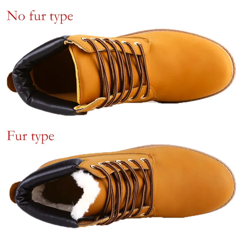 MVP BOY Faux Suede Leather Men Boots Spring Autumn And Winter Man Shoes Ankle Boot Men's Snow Shoe Work Plus Size 39-46 | Обувь
