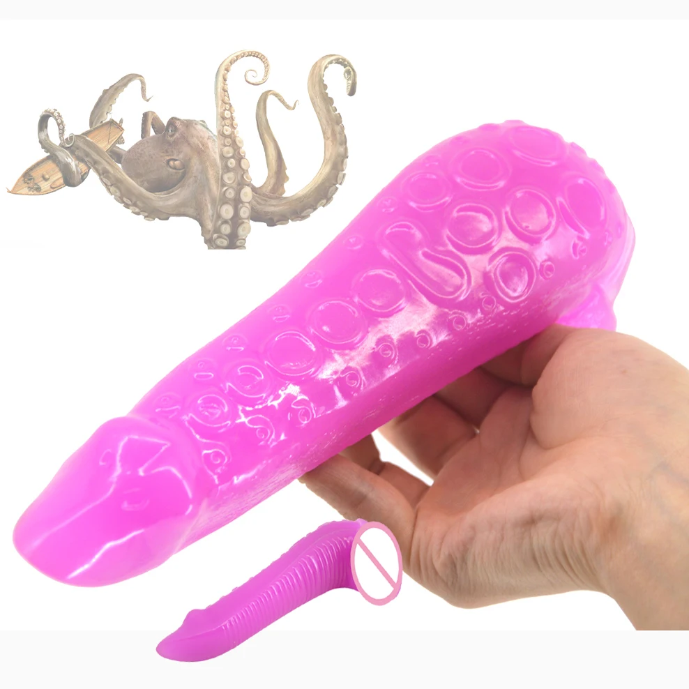 Фаллоимитатор FAAK в сдержапосылка анальная пробка с большим нога осьминога