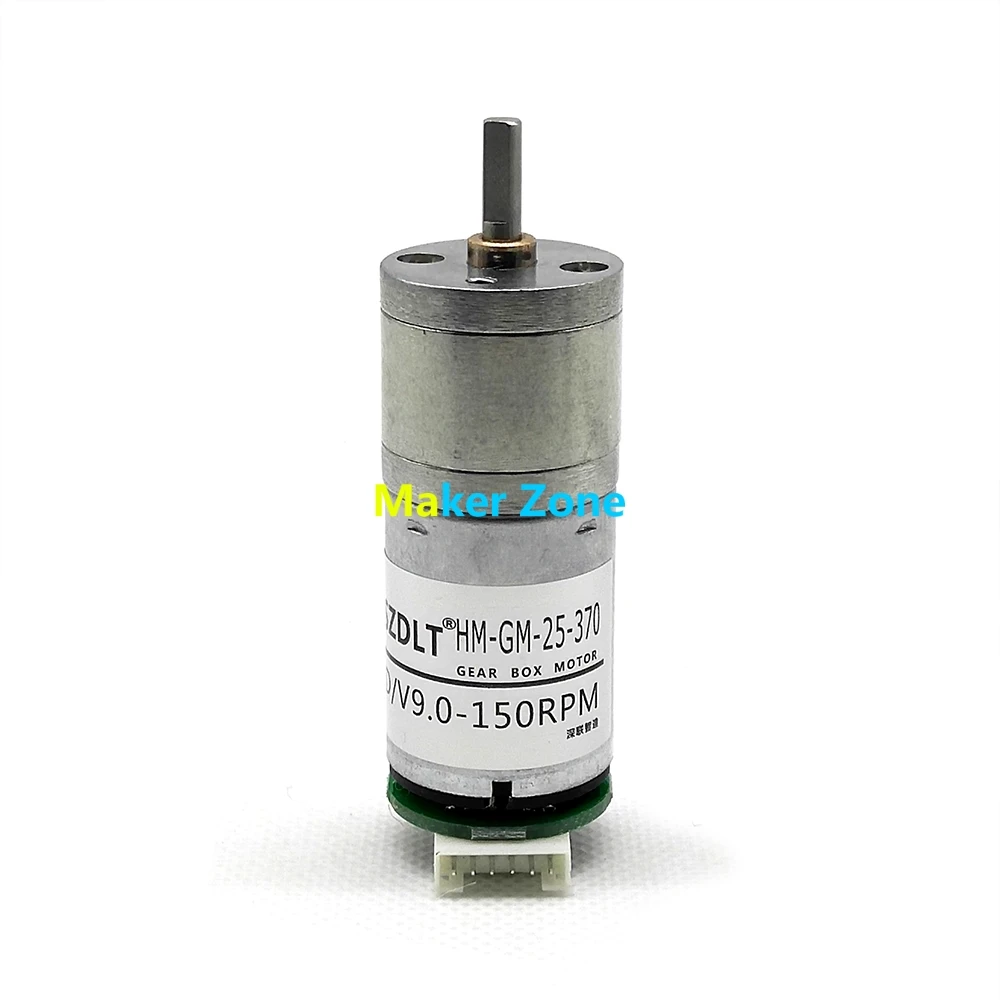 Двигатель постоянного тока GM25-370(25#), высокий крутящий момент, с металлическим редуктором, Датчик Холла, модуль измерения скорости для RC умный танк, машина
