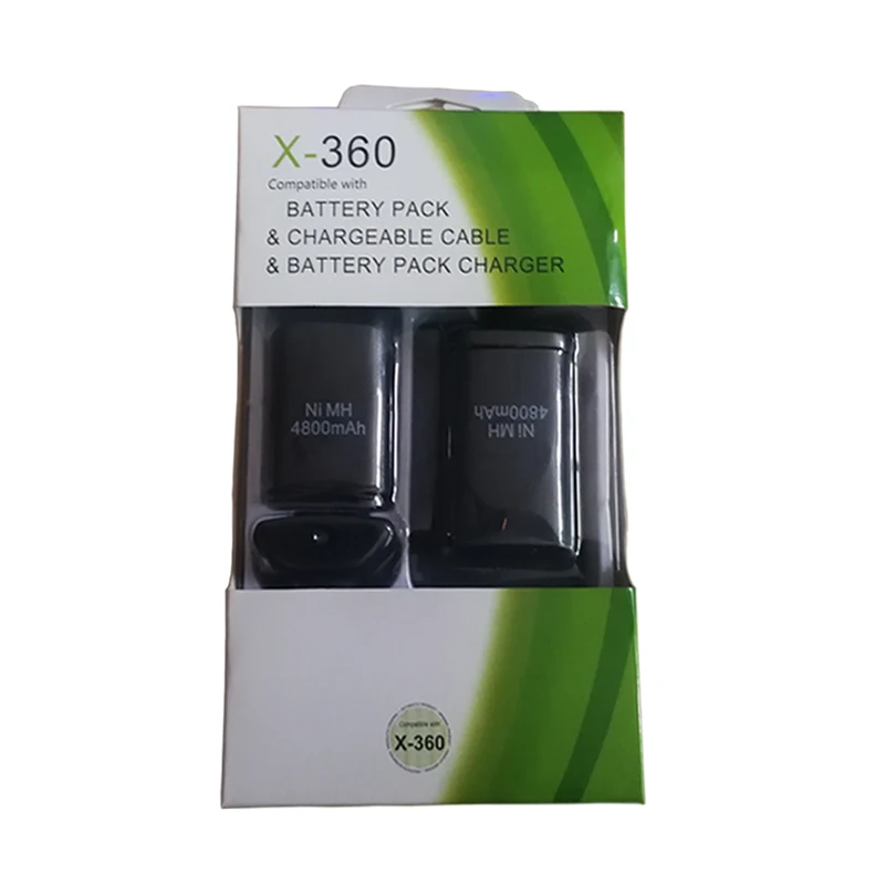 Запасной аккумулятор для Xbox 360 с зарядной подставкой + зарядный кабель 2