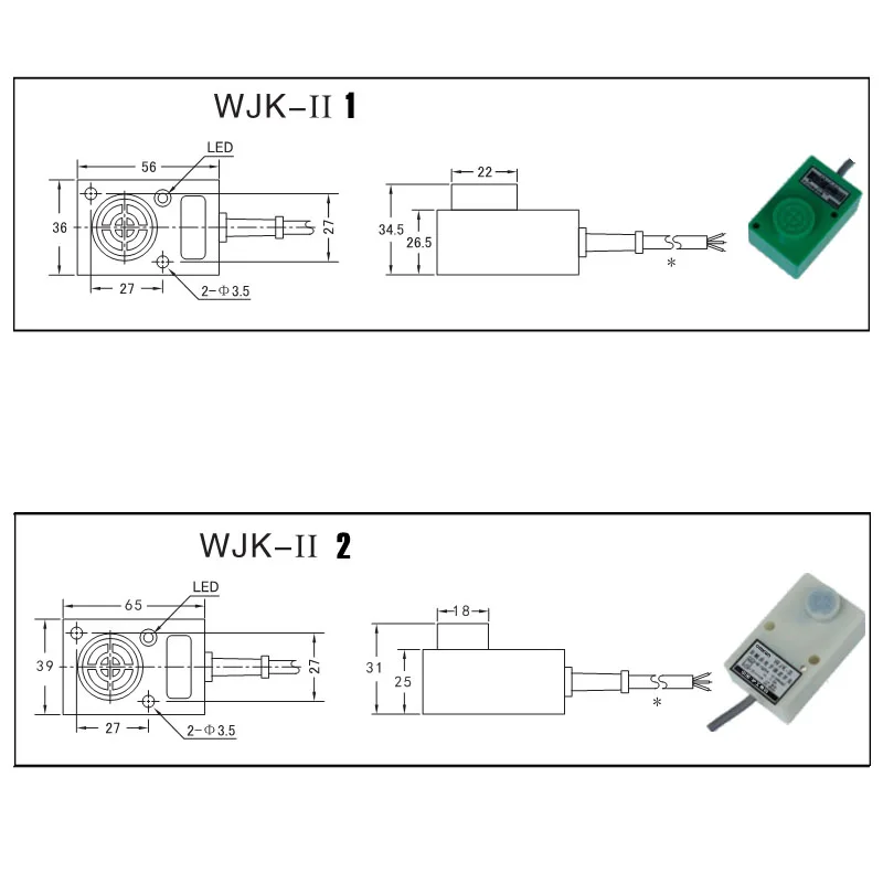 General Square type Proximity Sensor Switch AC90~250V 8mm Detecting Distance normally Open(NO) double-wire | Обустройство дома