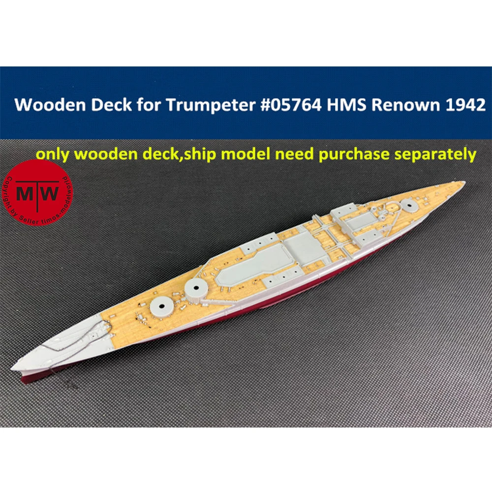 Деревянная колода в масштабе 1/700 для Trumpeter 05764 HMS Renown 1942 комплект модели