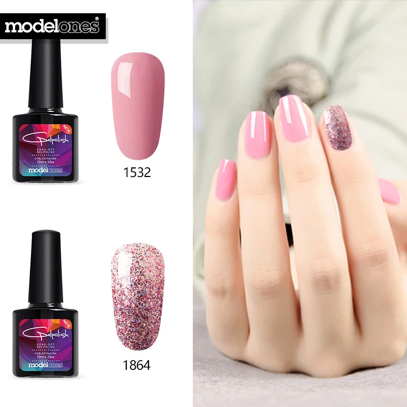 Modelones 2 шт./лот нейл арта салонов Ультрафиолетовый Гель лак набор! полупостоянная