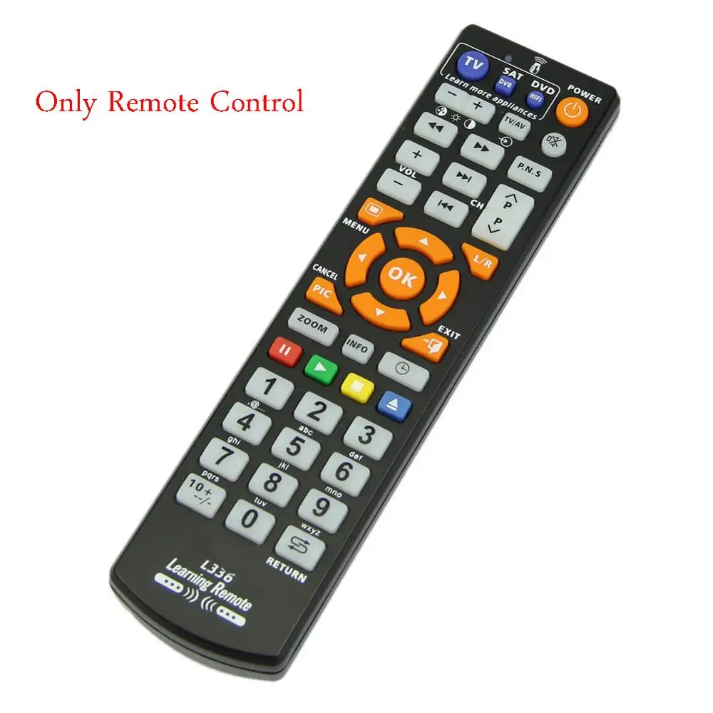 Only Remote Control Универсальный пульт дистанционного управления с функцией обучения для ТВ STB DVD DVB HIFI L336 работа для 3 устройств Smart tv Дистанционное управление - Цвет: Only Remote Control