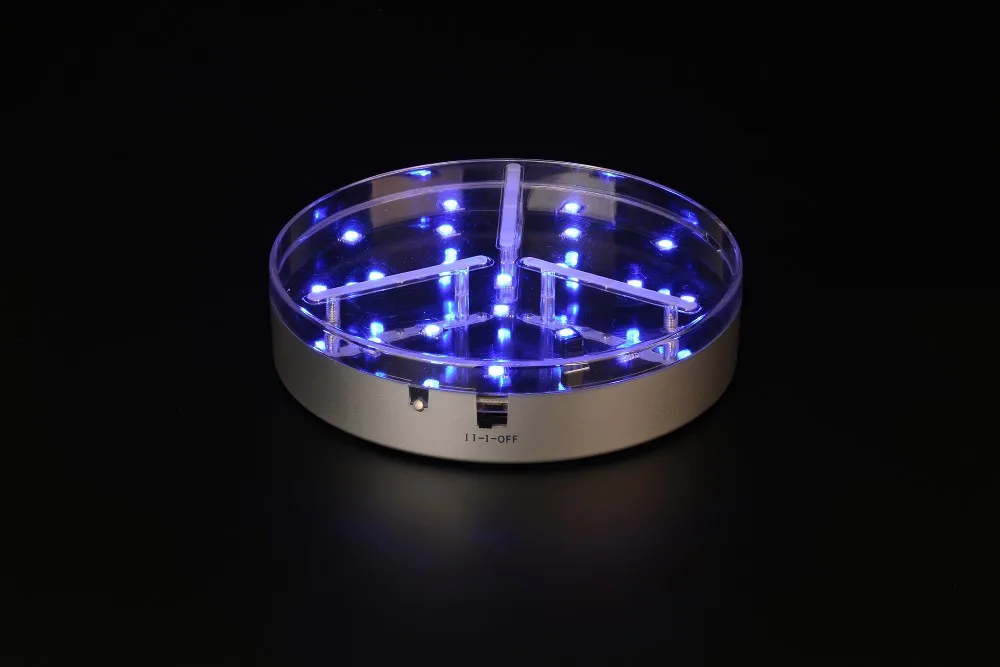 1 шт. освещение для украшения дома Серебряное основание RGB цвет светодиодное