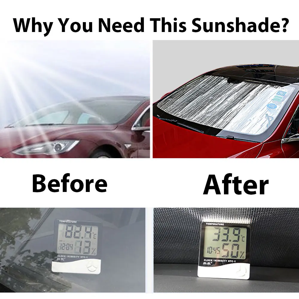 1 комплект Tesla модель 3 солнцезащитный козырек защита от солнца на лобовое стекло
